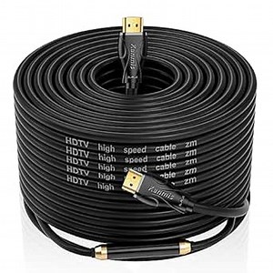 4K HDMI Cable 100ft, High Speed Hdmi Cables (HDMI2.0,18Gbps,1080P)-Ethernet Audio Return Video 4K HDMI Cable, Ultra High Speed Gold Plated Connectors, Compatible with Playstation Arc PS3 PS4 PC HDTV