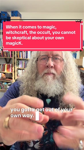 When it comes to magic, witchcraft, the occult, you cannot be skeptical of your own magic. #magick #witchcraft #theoccult #occult