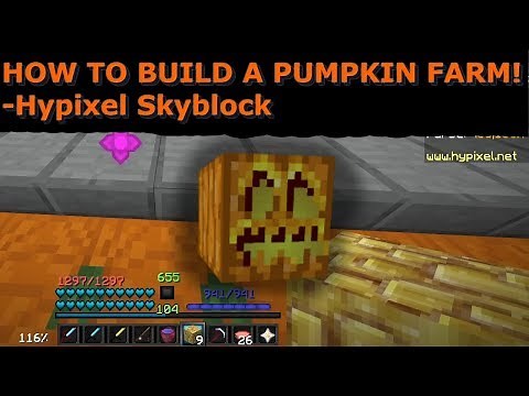 HOW TO BUILD A PUMPKIN FARM! (Guide) - Hypixel Skyblock