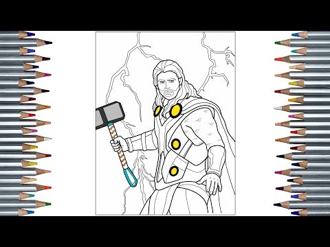 Coloring Thor’s Epic Armor in 6 Minutes! How to Draw Thor!