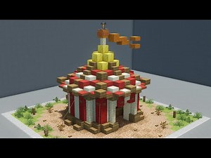Minecraft | How to Build a Medieval Circus Tent 1.20 | Tutorial