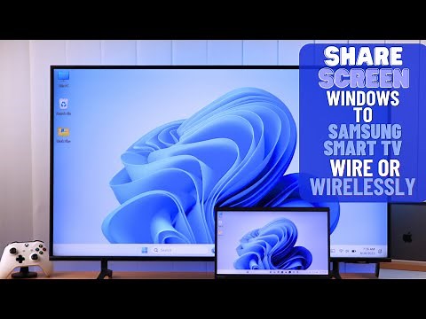 How to Connect Mirror Laptop Screen on Samsung Smart TV! [Wire & Wirelessly]