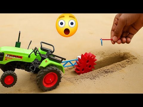 diy tractor mini drain digger Machine science project ‪@topminigear8280‬