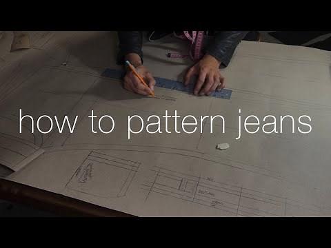 How to Pattern Jeans from Scratch (Using Your Favorite Pair) FULL TUTORIAL
