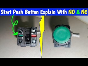 How Start Push Button Explained With Normally Open and Close (NO & NC) Point ‪@MianElectric‬