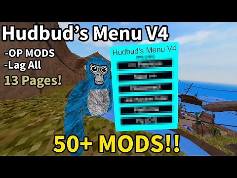 Hudbud's Menu V4 Gorilla Tag Mod Menu Showcase! *OP MODS!*