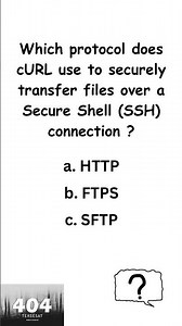 Which protocol does cURL use to #http #https #ftps #sftp #protocol