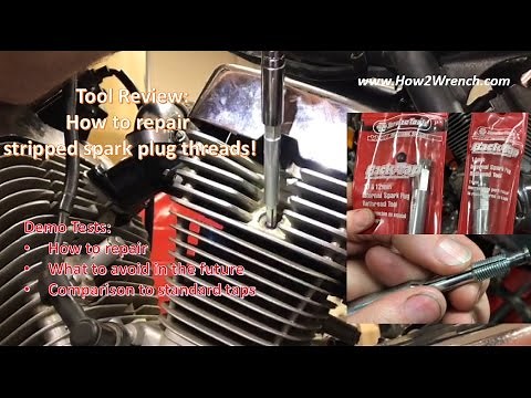 How to repair a damaged spark plug hole and threads #savetheday using a Back Tap #sparkplugthread