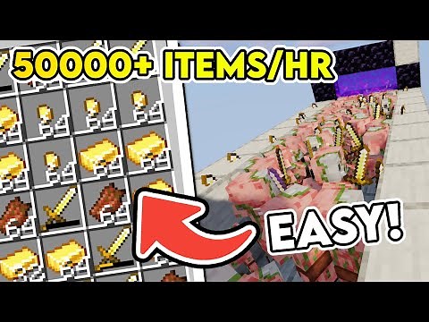 Ultimate Minecraft 1.20+ Gold & EXP Farm Tutorial: Insane 50000+ Items/Hour with Zombie Pigman!