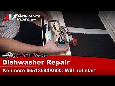Kenmore Dishwasher Repair - No Start - Control Panel