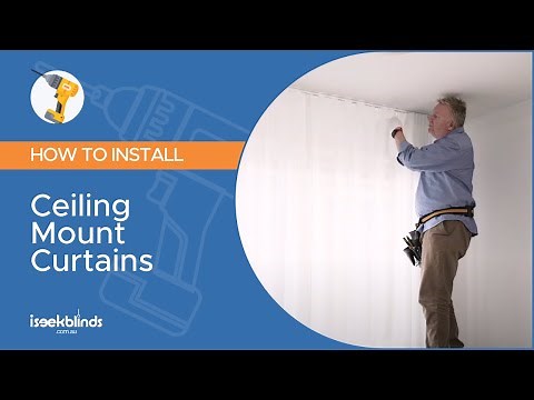 How to Install Ceiling Mount Curtains