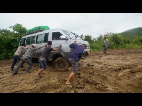 Deplorable mud roads of Myanmar