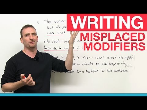 Writing - Misplaced Modifiers