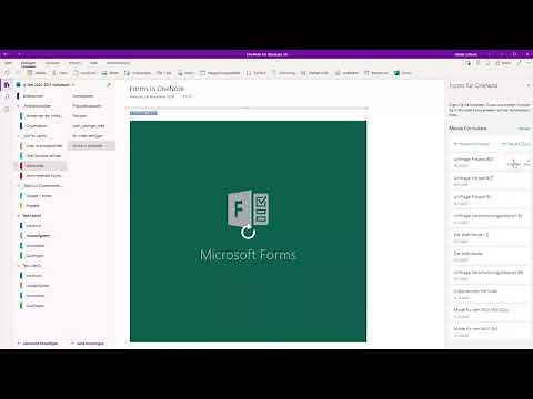 One Minute OneNote -04- Forms (Formulare integrieren)