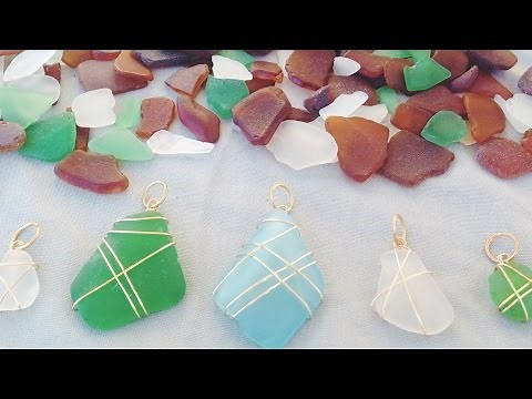 DIY Seaglass Necklaces