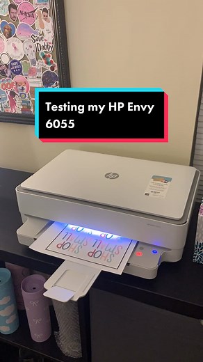 Testing My New HP Envy 6055 Sticker Printer!