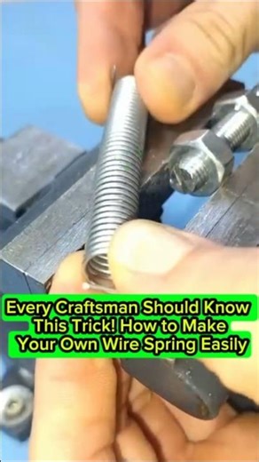 Every Craftsman Should Know This Trick! How to Make Your Own Wire Spring Easily