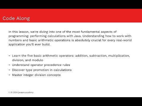 Java Arithmetic Operators and Expressions
