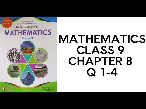 Mathematics Grade 9 – Chapter 8 (Exercise 8.1, Q1–Q4) | Step-by-Step Solutions