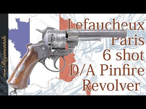 ルフォーショー・パリ 6連発 リボルバー (登録証付古式銃) ;Lefaucheux Paris 6 shot D/A Pinfire Revolver
