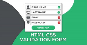 HTML CSS Form Validation | Validate Form In Pure HTML CSS