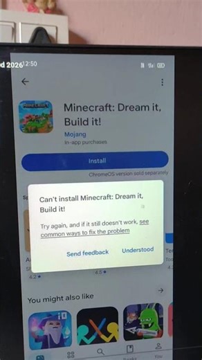 Can't install Minecraft in Play store | Minecraft app not installed
