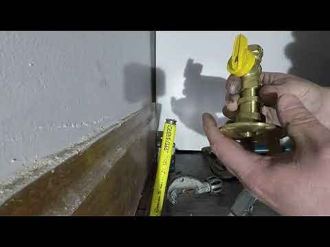 INSTALL HOMEFLEX CSST FLOOR FLANGE termination fitting for gas range