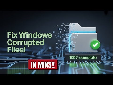 Repair Windows Corrupted Files Without Software in Minutes