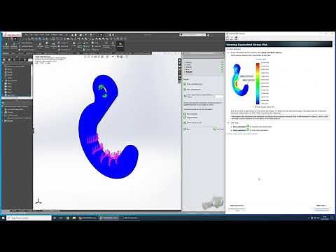Simulationxpress Overview Tutorial Solidworks (Hook)