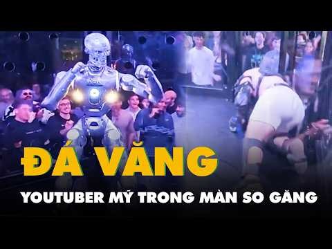 Video robot hình người đá văng YouTuber Mỹ trong màn so găng hiếm thấy