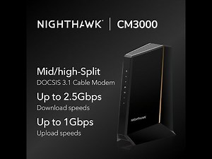 NETGEAR Nighthawk DOCSIS 3.1 Mid/high-Split Cable Modem (CM3000-1AZNAS) Review!