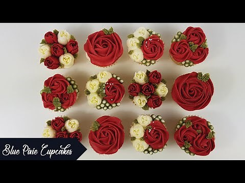How to make Easy Buttercream Flower Cupcakes