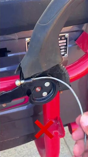 Small tricycle handbrake cable