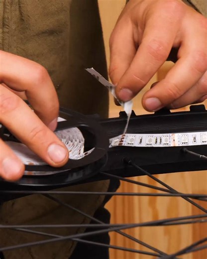 18K views · 82 reactions | Glow in the Dark: LED Bike Wheel Upgrade! | Peaceful Century | Facebook