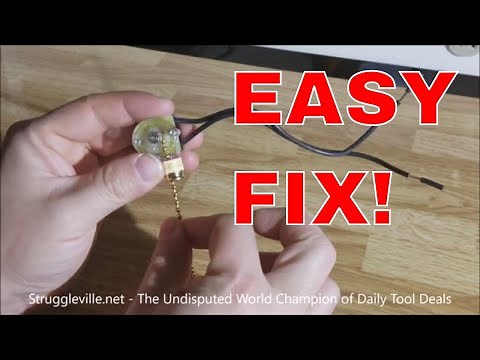 How To Change A Ceiling Fan Pull Chain Switch!