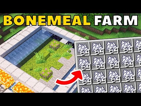 The BEST BONE MEAL Farm in Minecraft 1.21! - Bedrock & Java Edition Tutorial