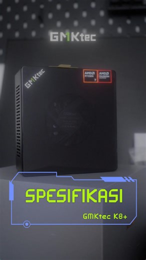 GMKtec Indonesia on Instagram: "Mini PC kecil, spek gede 🔥 GMKtec Nucbox K8 Processor : AMD Ryzen 7 8845HSH (8C/16T, Up to 5.10GHz, L2 8MB L3 16MB Cache) TDP : 35-70 W Grapich Card : AMD Radeon 780M 12 Cores 2800MHz Memory : 32GB DDR5 5600MHZ (DUAL CHANNEL UP TO 96GB ) VARIAN RAM (32 GB 2* BUILD IN) 16X2 (64 GB 2* UPGRADE) 32X2 SLOT 1 : 1TB PCIe 4.0 (512GB GEN 3) M.2 2280 SSD NVME UP TO 4TB SLOT 2 : SSD NVME 2280 UP TO 4 TB INTERNET : WiFi 6 (2.4GHz/5.0GHz) , Bluetooth 5.2, 2 Ethernet 2.5G Giga