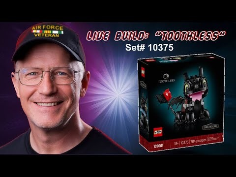 LIVE Build: "Toothless" from "How To Train Your Dragon"