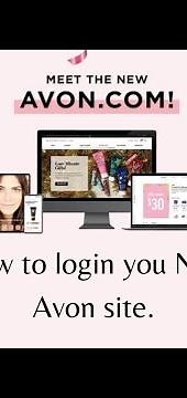 How to log in on your new Avon website