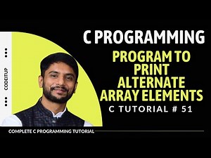 C Program to Print Alternate Array Elements | In Hindi