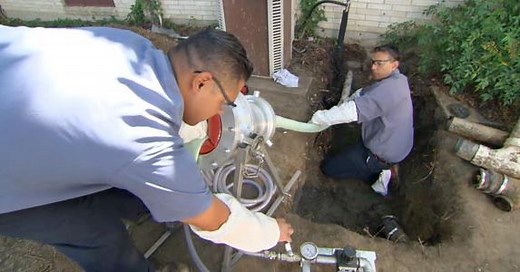 How to Repair a Sewer Pipe Under a Concrete Slab