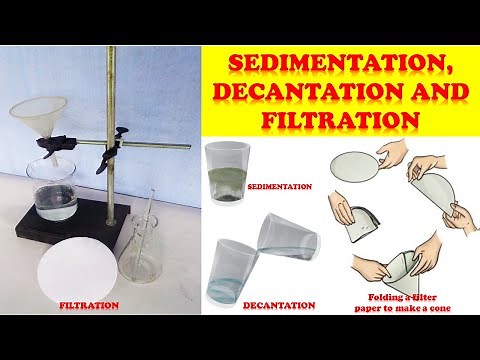 Science practical || sedimentation || decantation and || filtration using filter paper