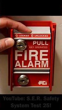 Key Activate Fire Alarm Pull Station Demonstration