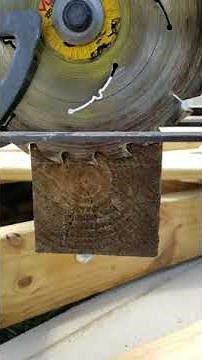How to make a notch on a 4x4 Pressure Treated Post