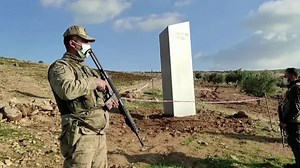 Mysterious monolith appears in Turkey
