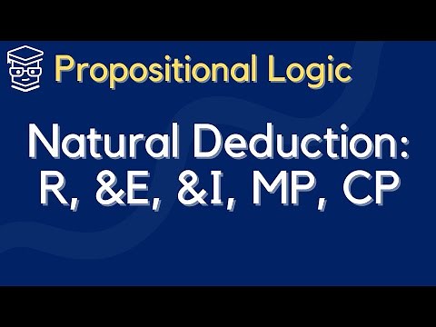 Natural Deductive Logic: RULES #1 (R, &E, &I, MP, CP)