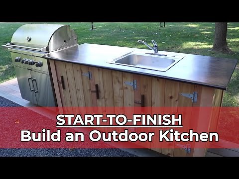 How to Build an Outdoor Kitchen: Start to Finish!
