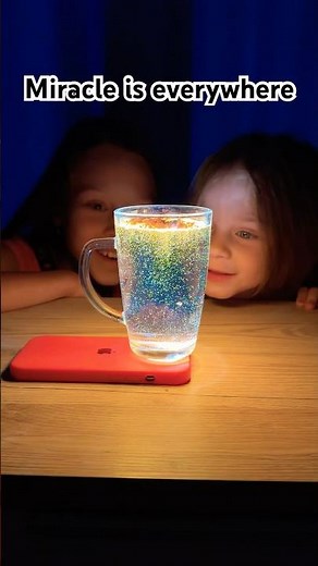Magical Flashlight Trick with Water & Cinnamon ✨📱🌌