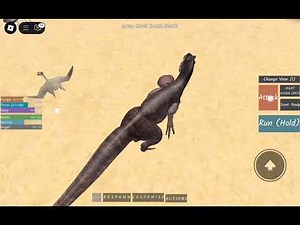 Roblox Dinosaur World Mobile (DWM) gameplay