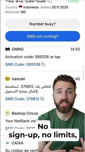 Get SMS Online for Free | SMSFAST